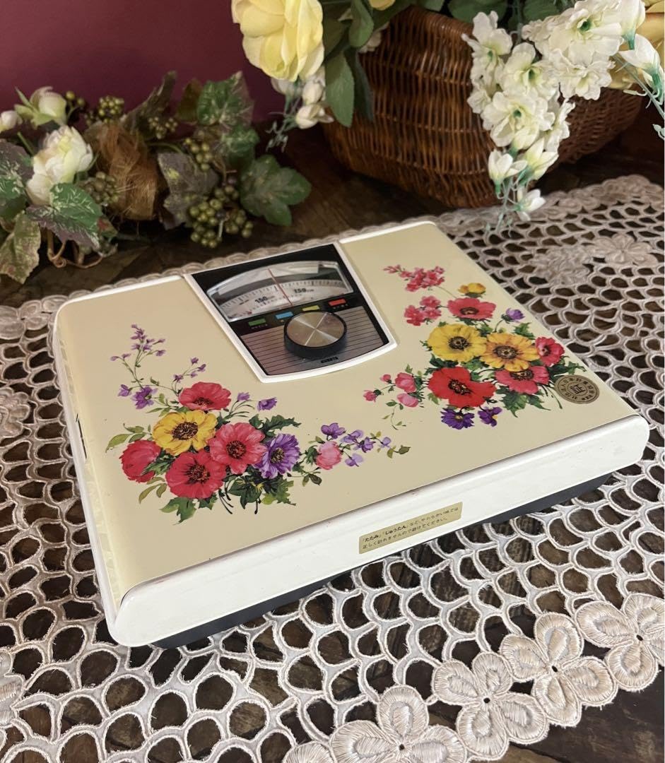 体重計 昭和レトロ ヘルスメーター 花柄 レトロポップ インテリア 当時物 Amazon.co.jp: 花柄 体重計 ヘルスメーター 昭和レトロ 当時物 レトロ