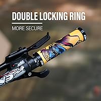 Vista 6 de CNC Empuñaduras de manillar de bicicleta, diseño de empuñaduras de silicona MTB, empuñaduras de gel para bicicleta de montaña/BMX/bicicleta.