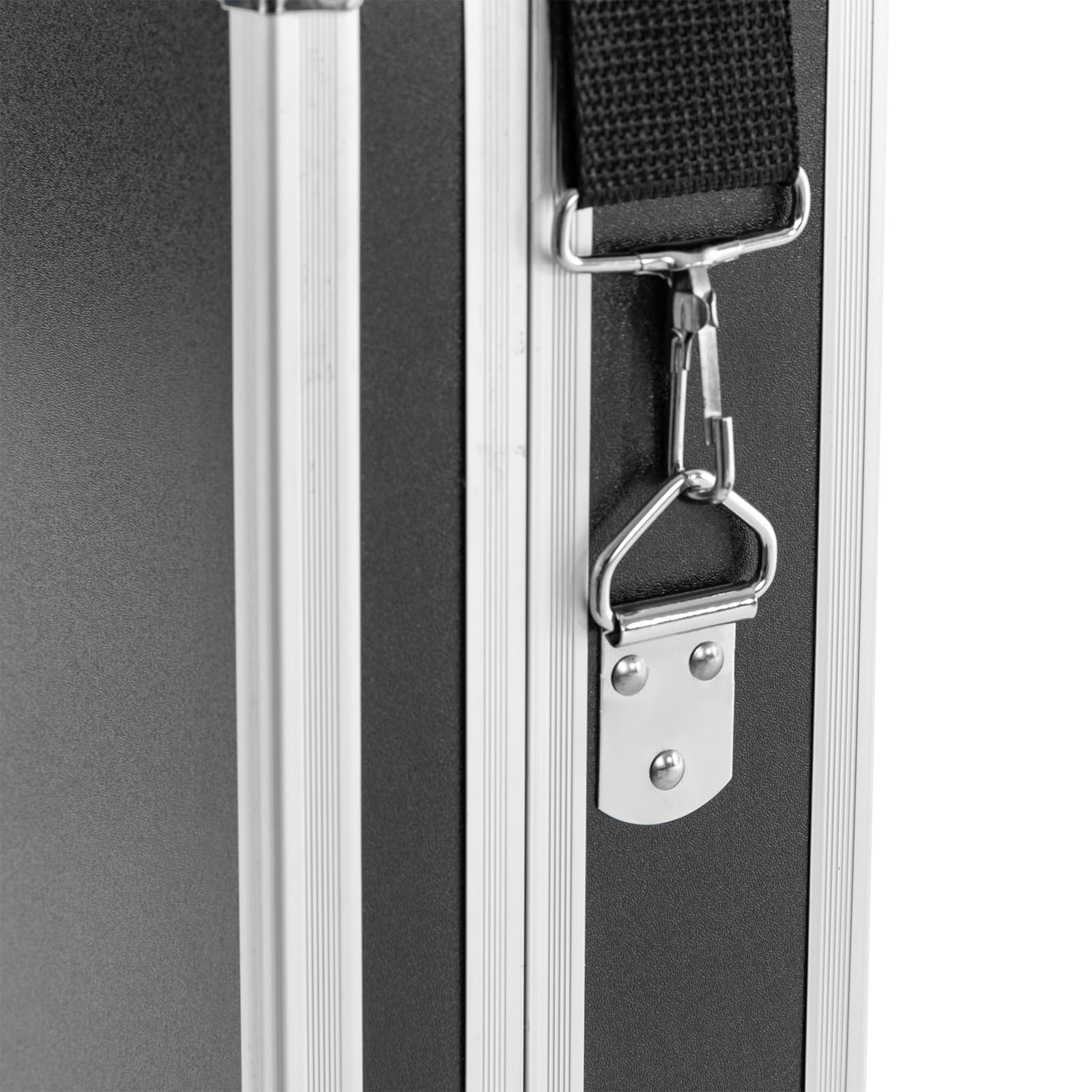 Maleta portátil para peluquería, gran capacidad, con dos cerraduras de combinación, organizador de herramientas, maletín de transporte, capacidad de carga de 20 kg, para salones de peluquería, plata