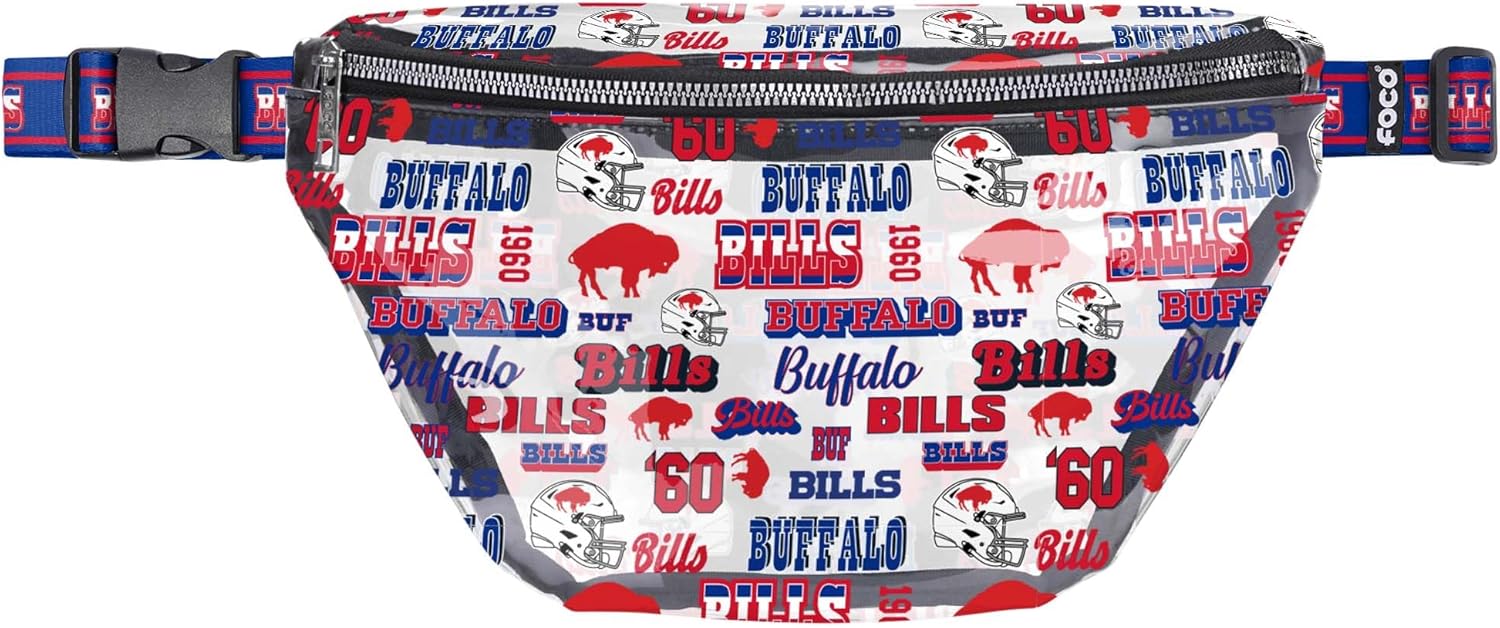 FOCO Philadelphia Eagles NFL Repeat Retro Print Clear Fanny Pack