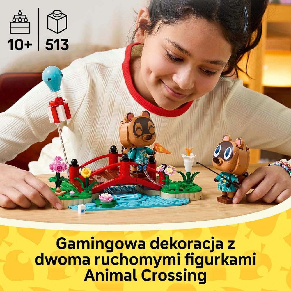 LEGO Animal Crossing Timmy i Tommy na spacerze 77059 | Zabawka gamingowa, zestaw kolekcjonerski, prezent dla fana gry 10+, klocki dla dziewczynek i chłopców, 513 elementów