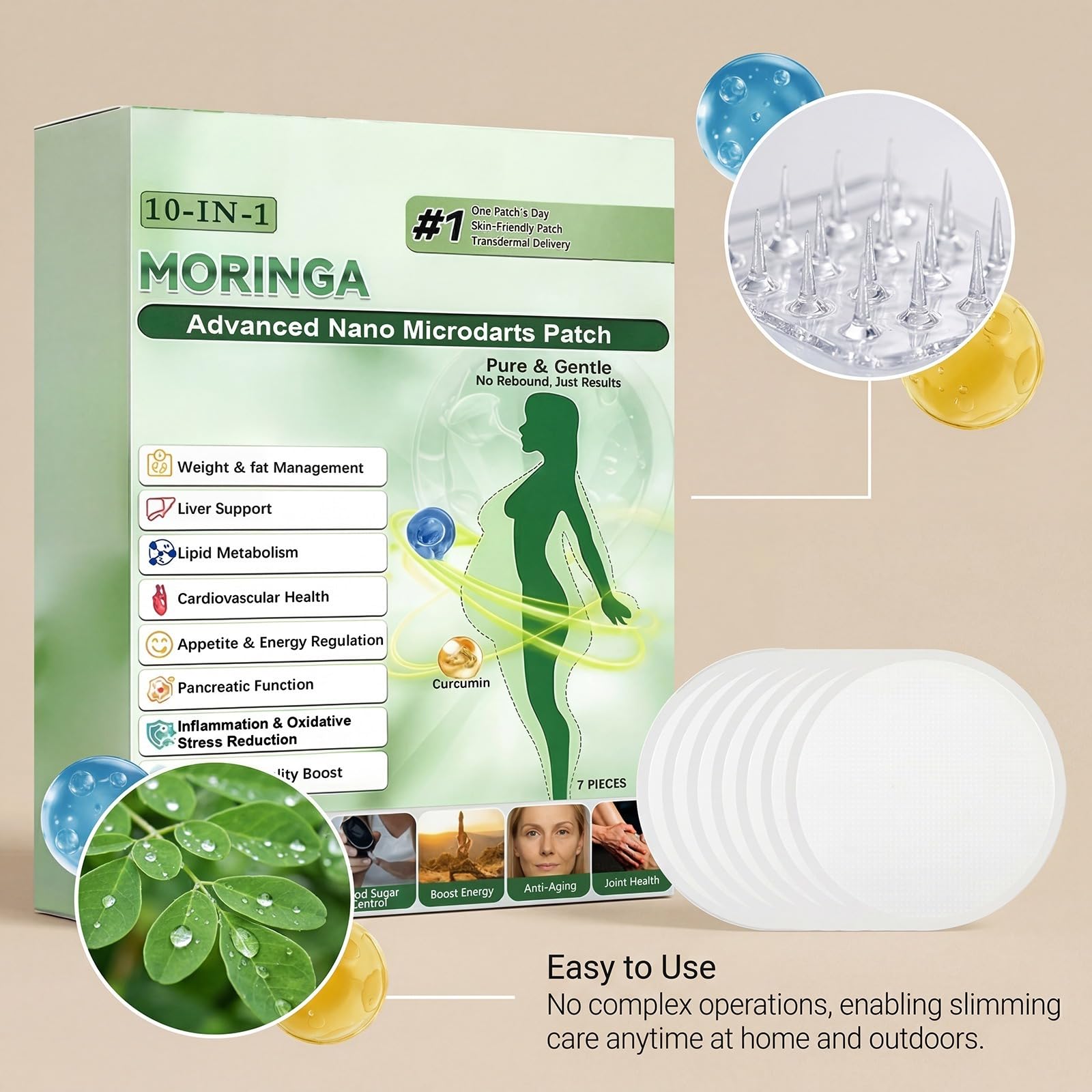 Parches para adelgazar, vientre plano natural, quemador de grasa de vientre, pérdida de peso sin esfuerzo para hombres y mujeres