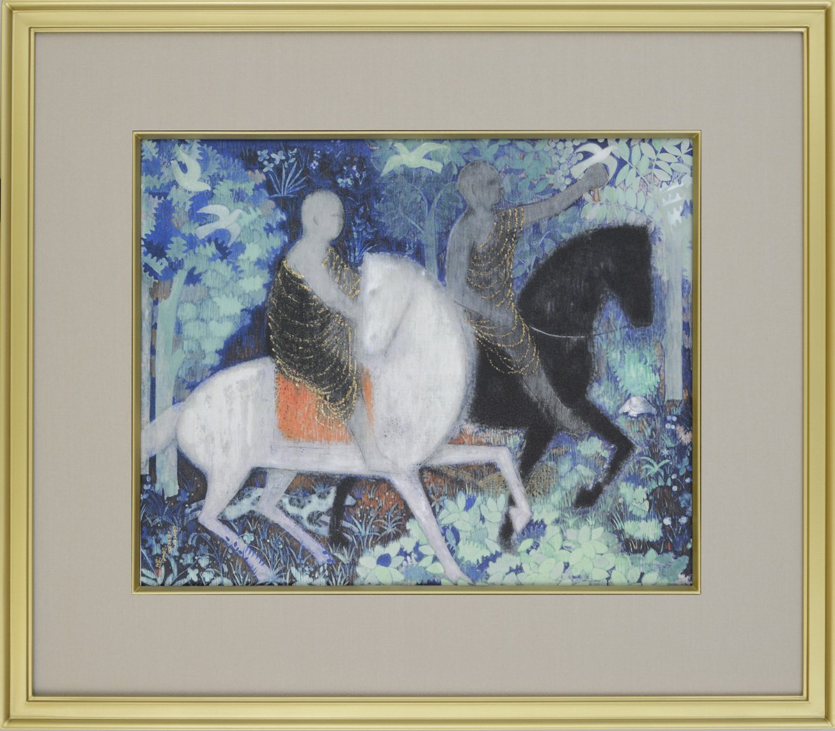 平山郁夫複製画 平山郁夫 仏教伝来 複製画 6号 著作権者承認 大塚巧藝社 仏教画