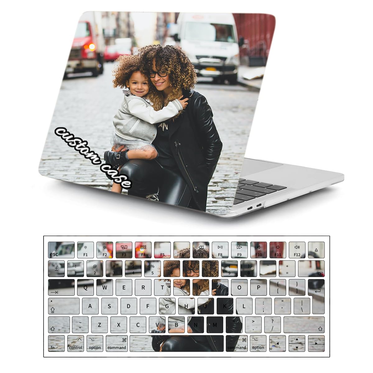 Custom Protector Cover Compatible with Clear MacBook Pro 16 Inch Case & Personalized Photo Silicone MacBook Pro Keyboard Cover for Apple Pro A2141