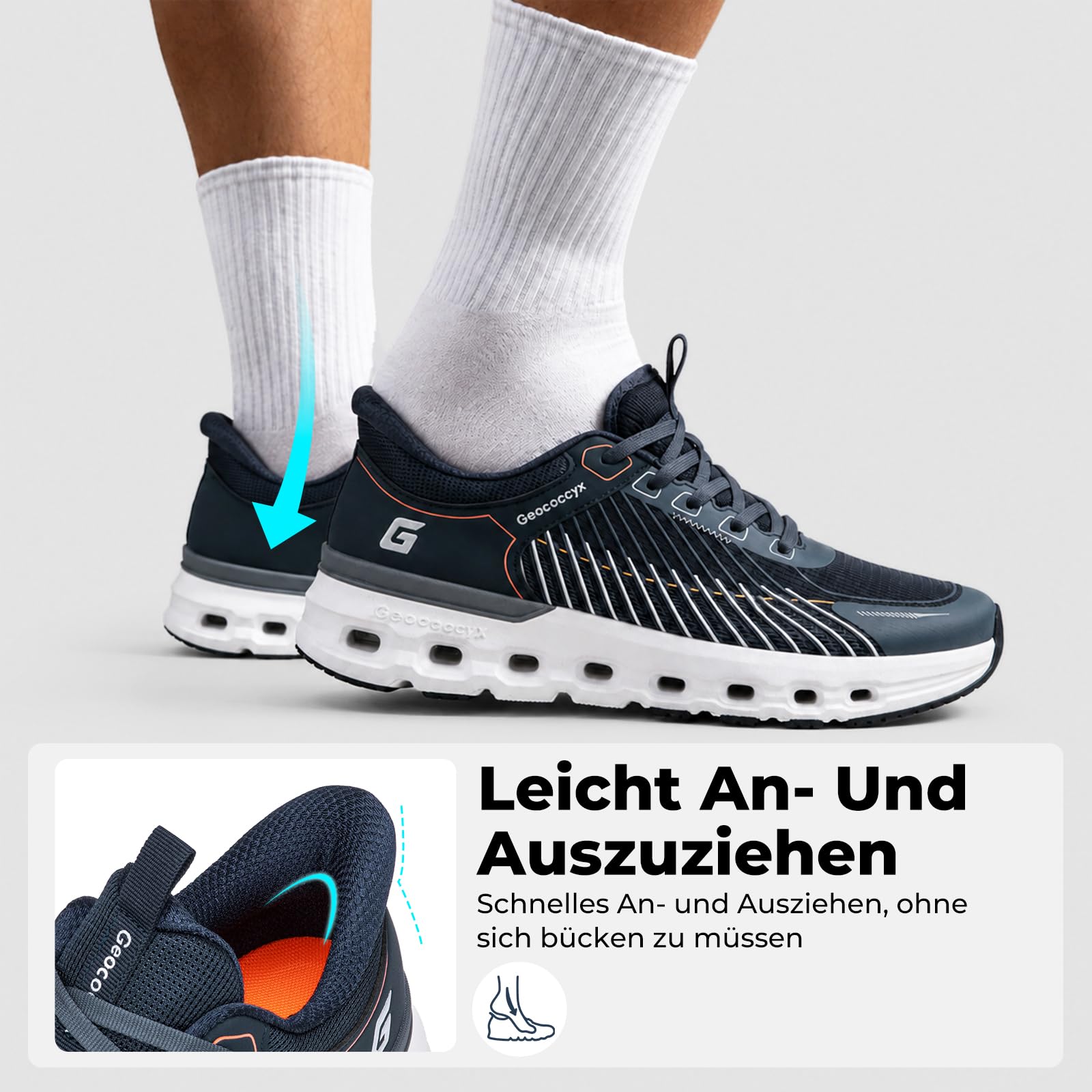 Breite Zehenbox Sportschuhe Herren Laufschuhe