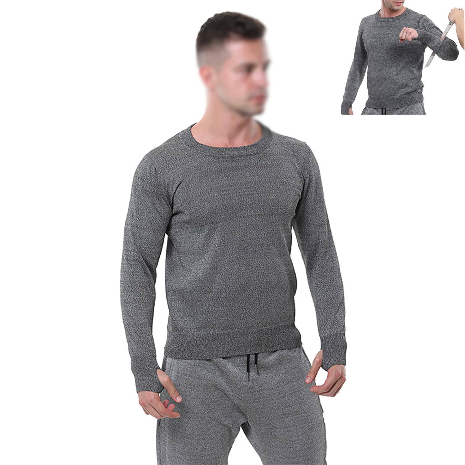 ZYNNEL stab proof vest self defense, stab proof clothing, security vests for men, knife vest, slash proof shirt,Level 5 Protective Vest, Breathable, for police, Daily protection, gray, M