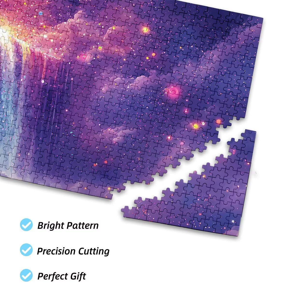 Puzzle 1500 elementów dla dorosłych, fantazyjne puzzle, klasyczne drewniane puzzle dla dorosłych, 87 x 57 cm, imponująca gra edukacyjna, wyzwanie, gra logiczna dla całej rodziny, relaksacyjny, prezent