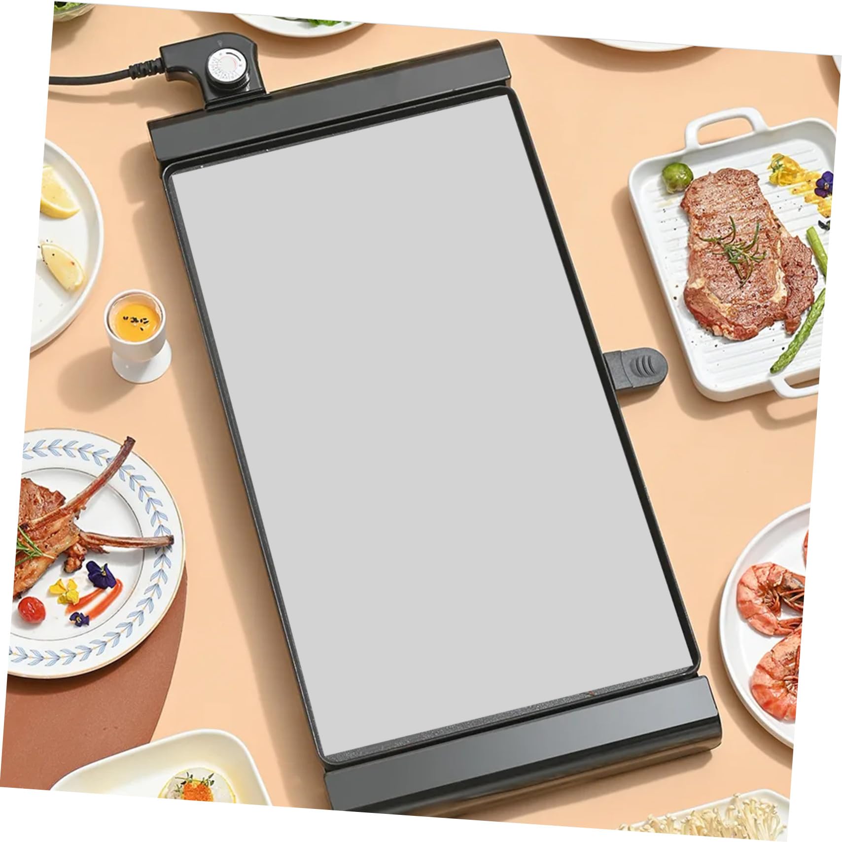 Toyvian Silikon Backmatte Antihaft Backunterlage Teigmatte Mehrzweck Hitzebeständig Wiederverwendbar für Kuchen Brot Pizza Fondant Backen Küchenhelfer