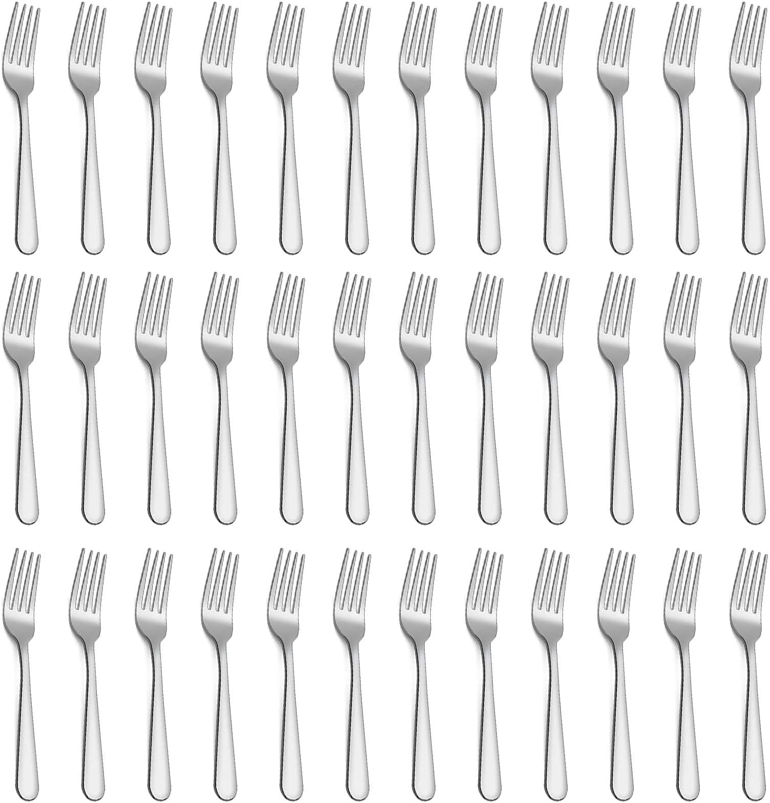 Forks Set of 36 Piece, Stainless Steel Dinner Fork Table Forks, Mirror Polishing Cutlery Forks Set Pack of 36,Dishwasher Safe (7.1 inches, 18cm)