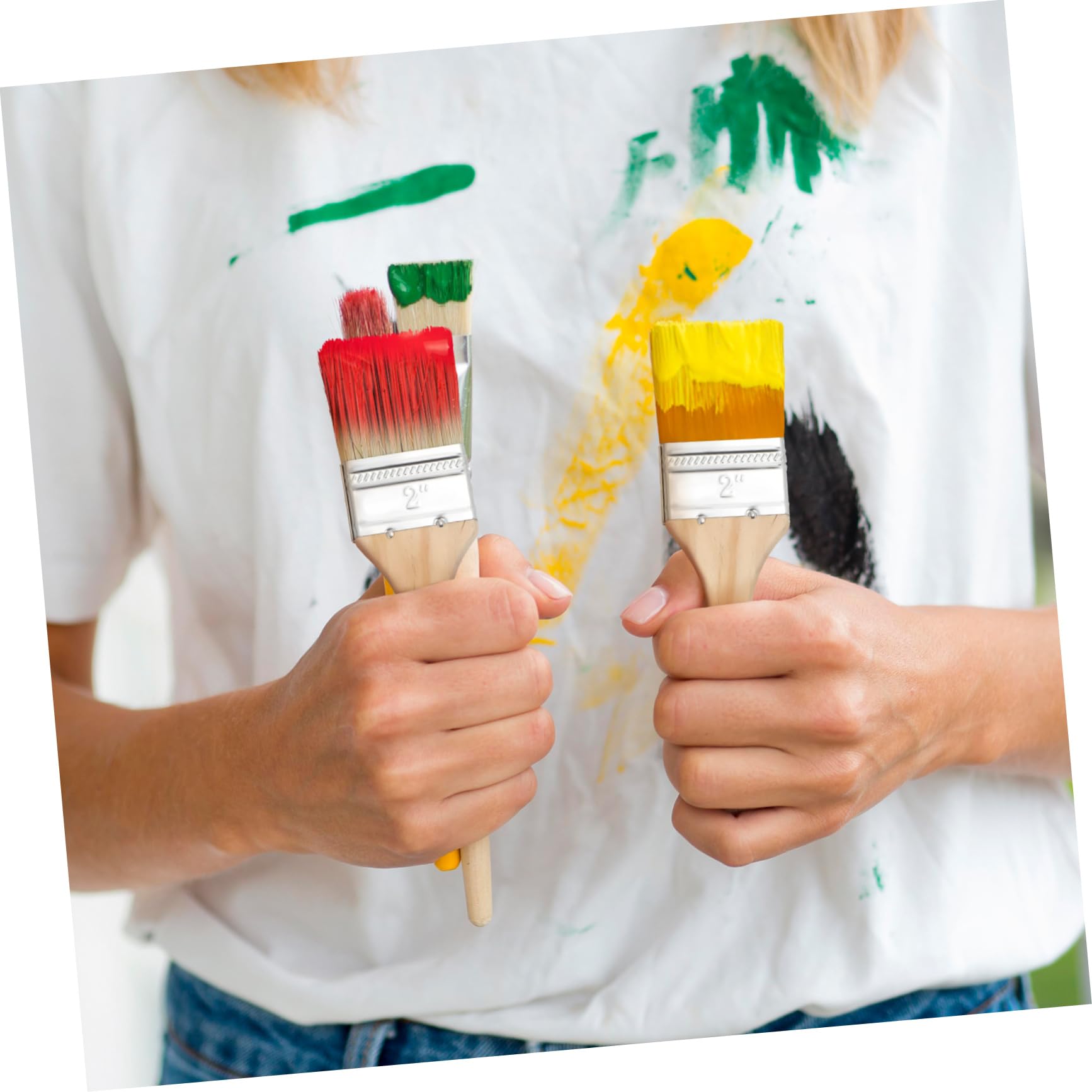UKCOCO 30pièces Lot de Pinceaux pour Peindre Murs Et Clôtures Pinceaux à Huile Et Pinceaux De Finition Petits De Décoration Et pour Meubles Kit De