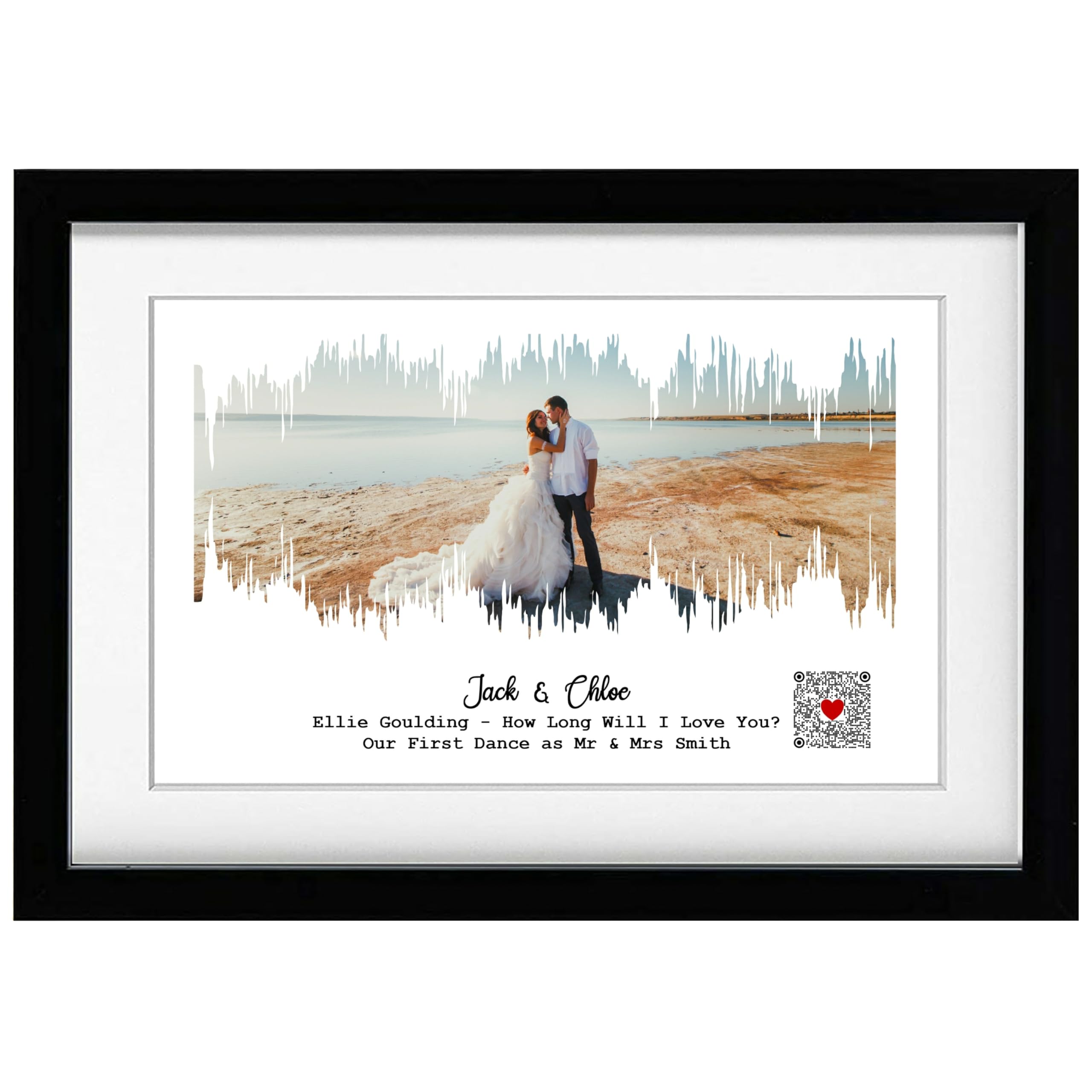 WishesCanComeTrue Personalised Sound Wave Art Print- Any Song or