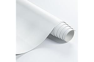 Kitchen Cabinet Vinyl Wrap in Solid White Matte Finish