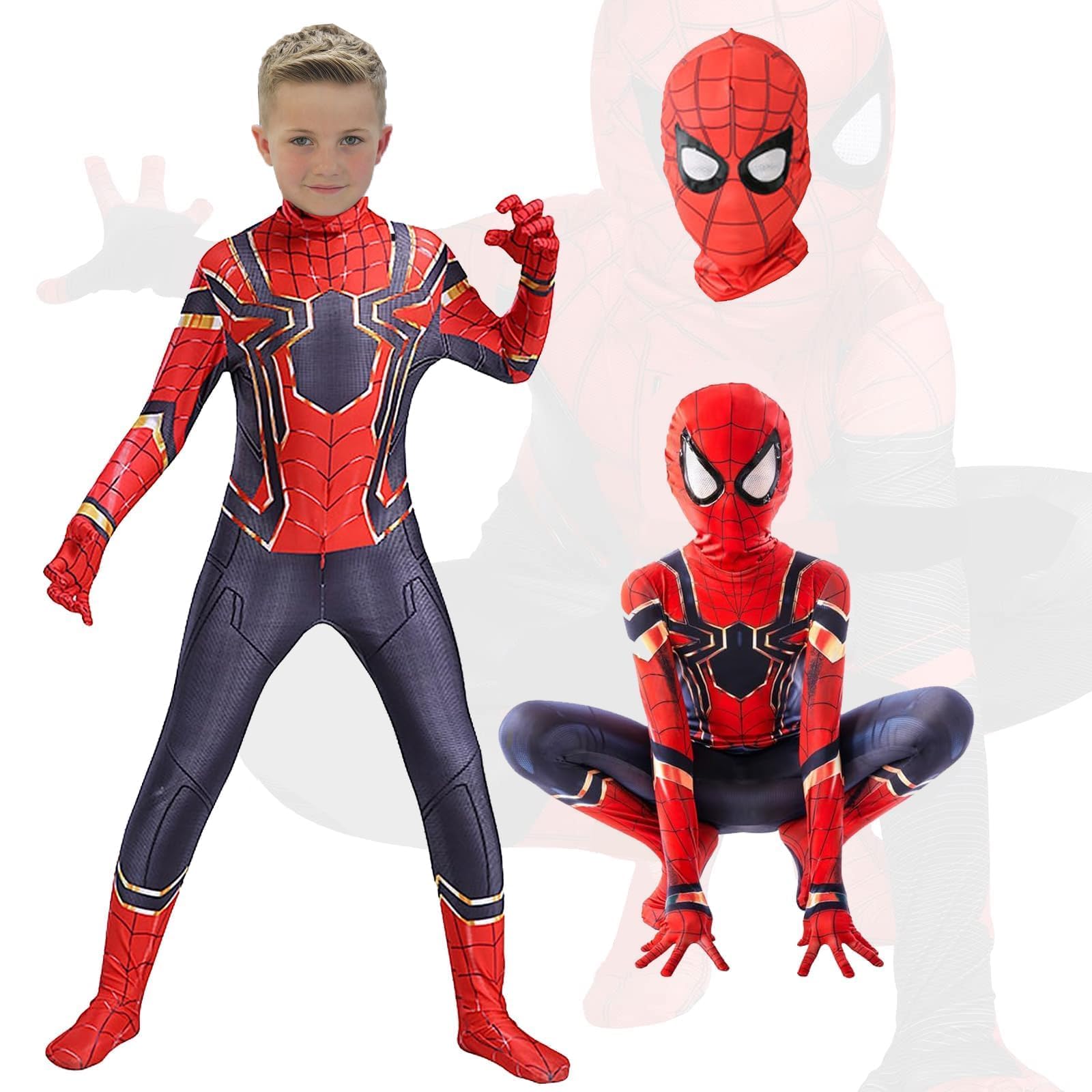 Buy Spiderman Costume for Kids, Boys Superhero Fancy Dress Spiderman