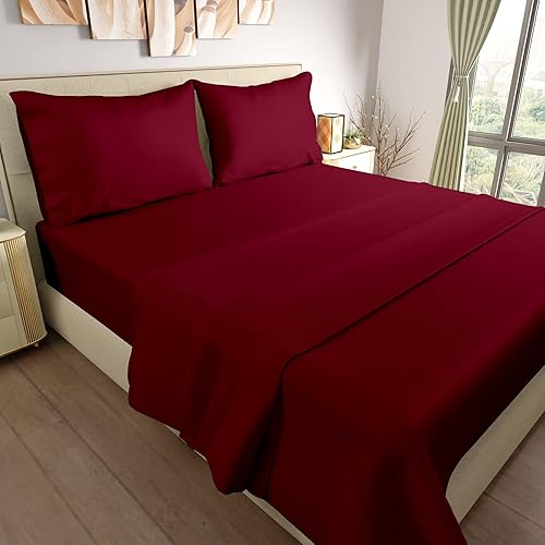 Miniatura 2 de Magic Sheets - Juego de sábanas de 800 hilos, 4 piezas, 100% algodón egipcio, acabado satinado de alta calidad, ropa de cama de calidad hotelera,