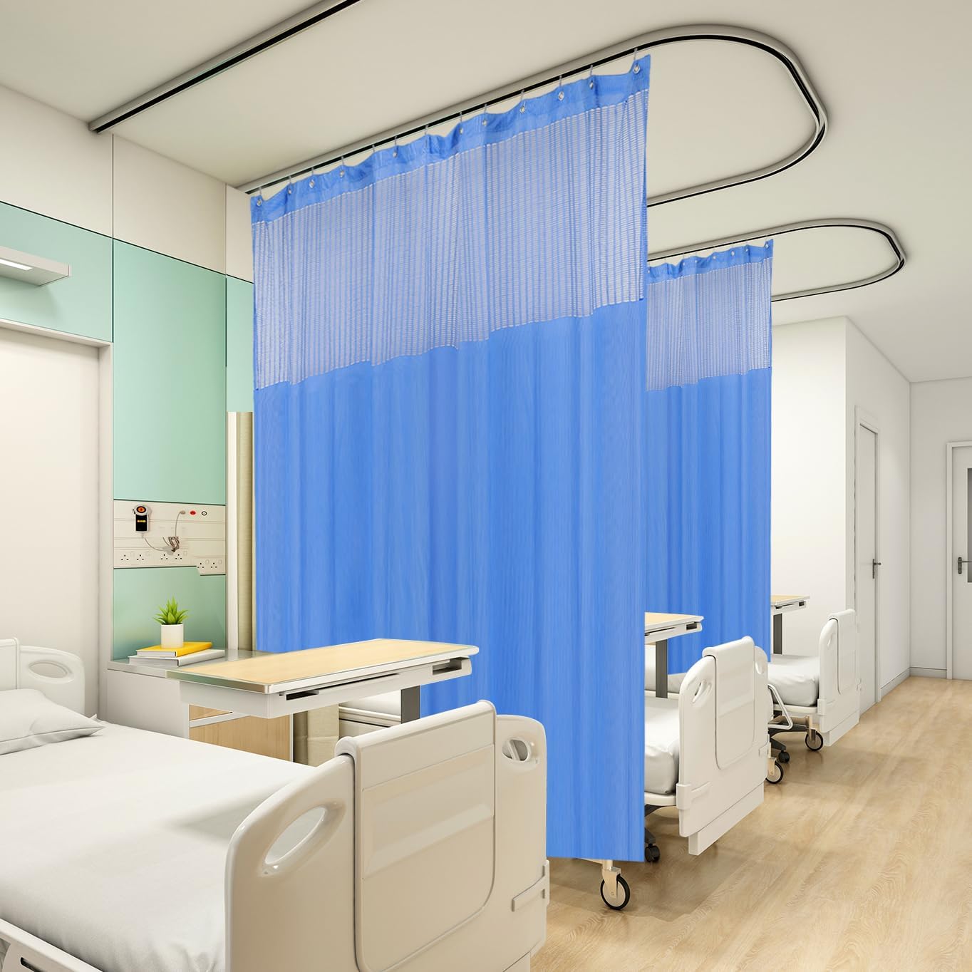 TCUSSIF Inherent Flame Retardant Hospital Curtain Room