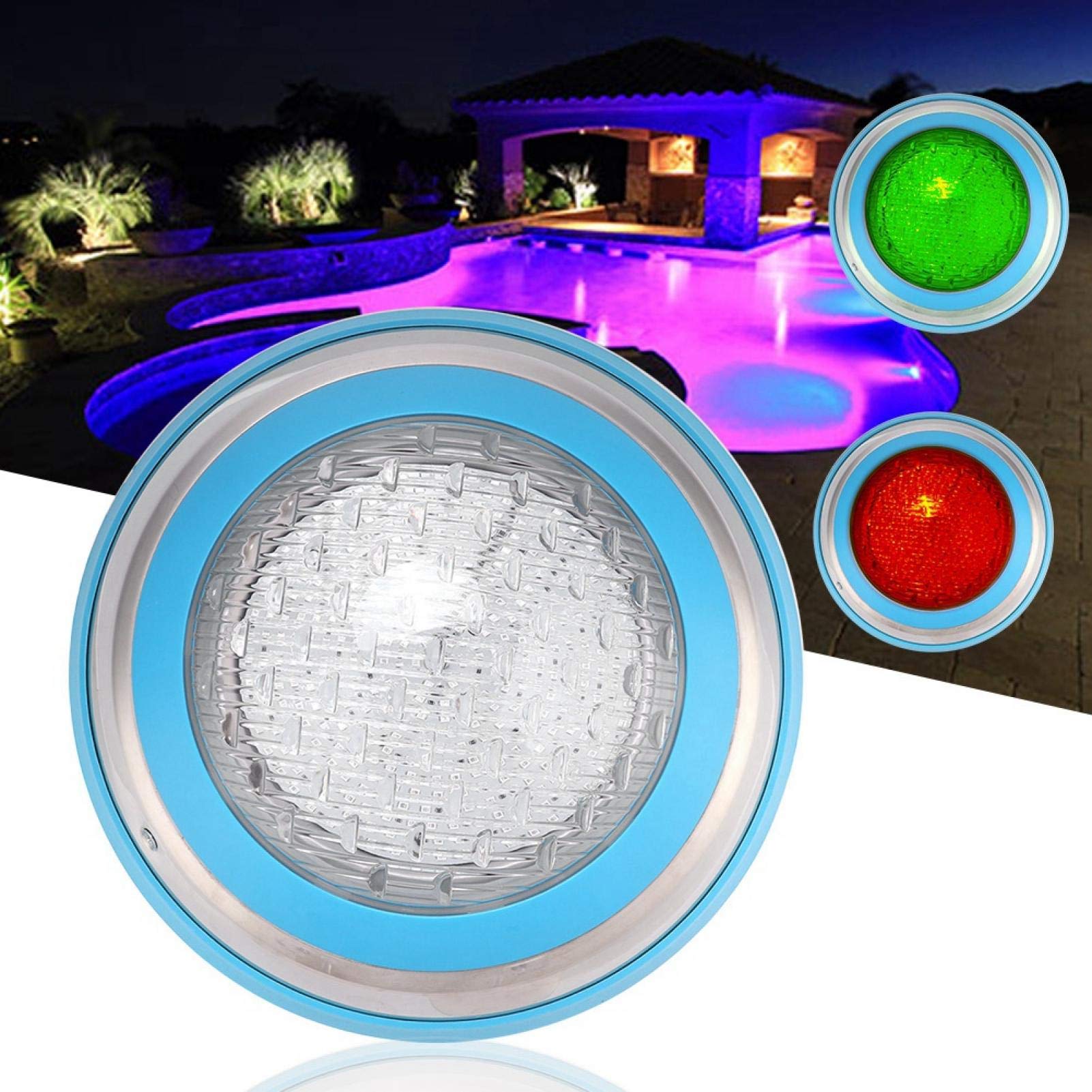 Luce Subacquea, Lampada Subacquea RGB Multicolore con Luce da Piscina Impermeabile AC12V 35W 360LED con Telecomando