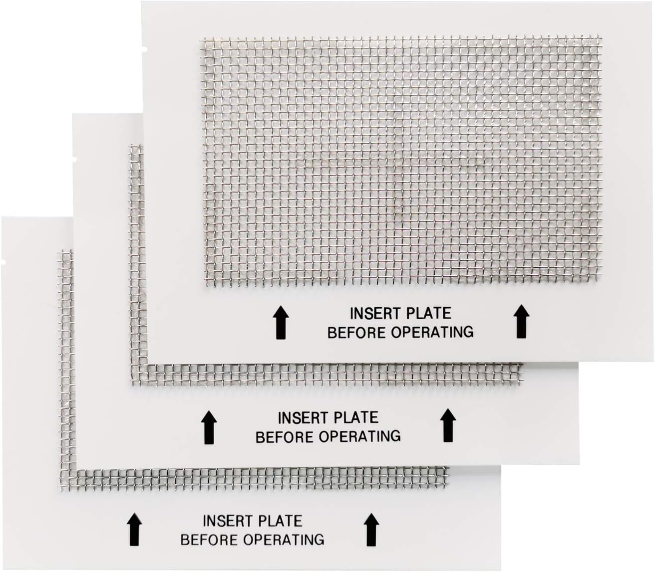 Universal Ceramic Ozone Plates for Generic Ozone Generators Washable Purification Air Purifier, 6.5" x 4.5" Inches Replacement Ozone Plates (3 Pack)