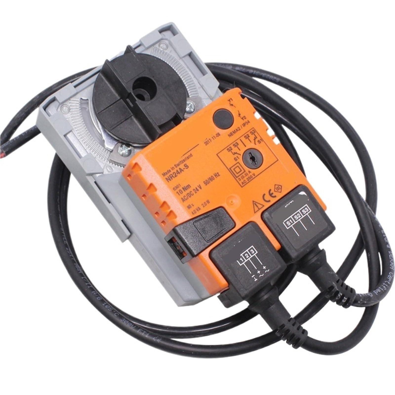Actionneur de commutation NR24A-S 10 Nm pour motorisation de vanne de chauffage 24V