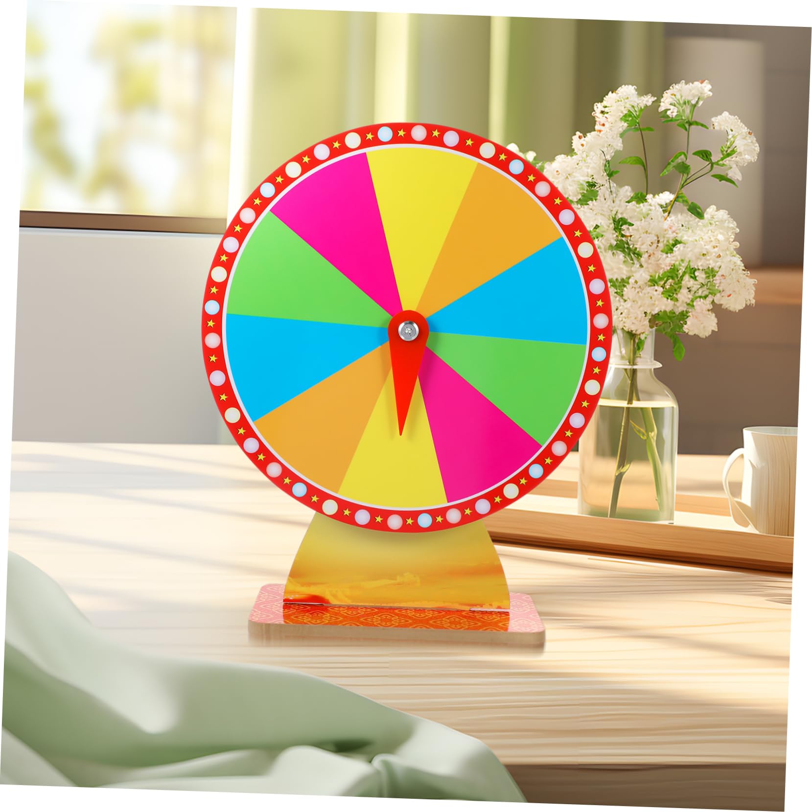 SOLUSTRE Raffle Wheel Game Roulette Wheel Set for Adults Carnival Prize Game Spinner