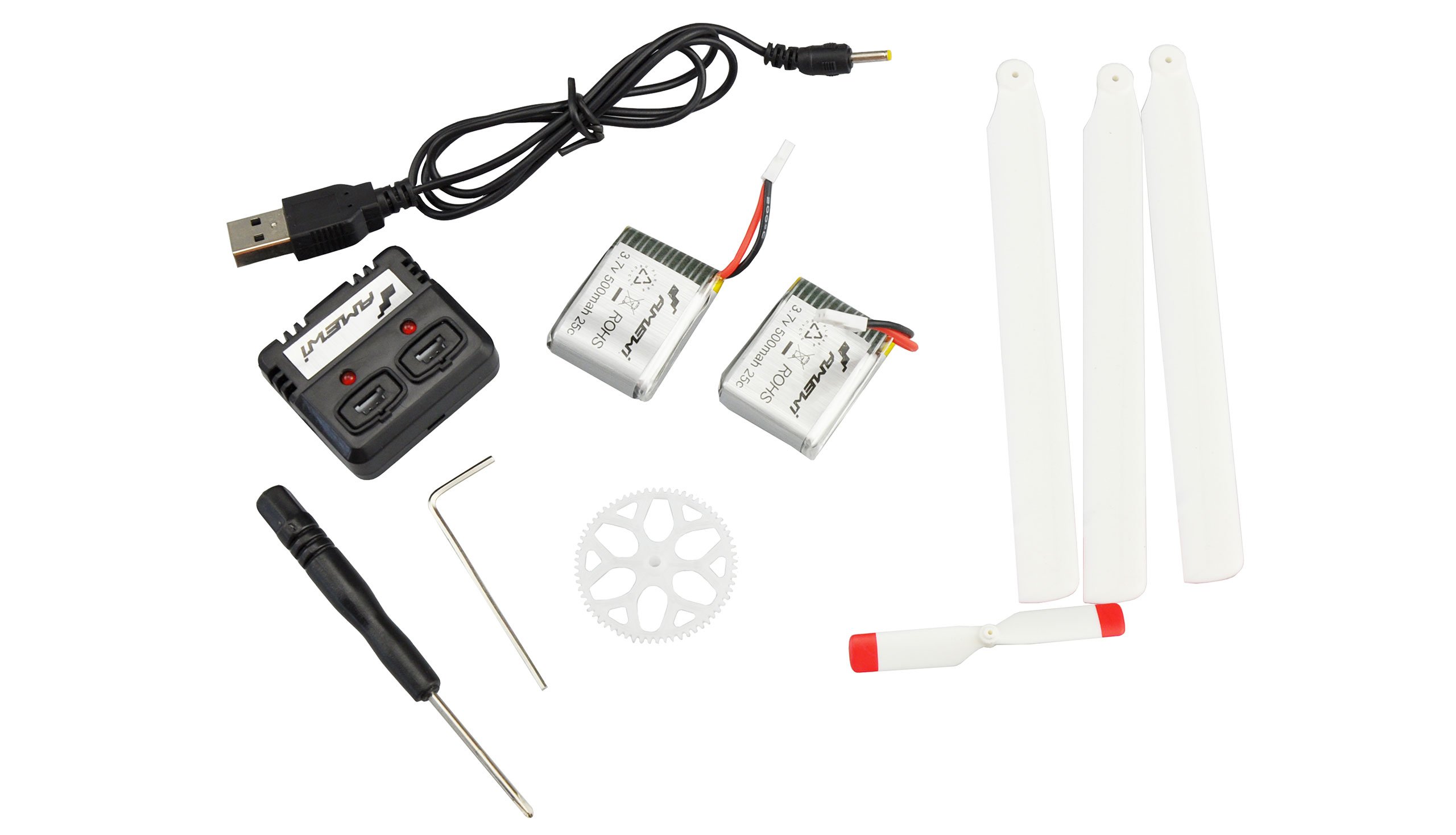 Amewi 25169 SC150 3D Helikopter 6-kanałowy sterowanie LCD 2,4 GHz