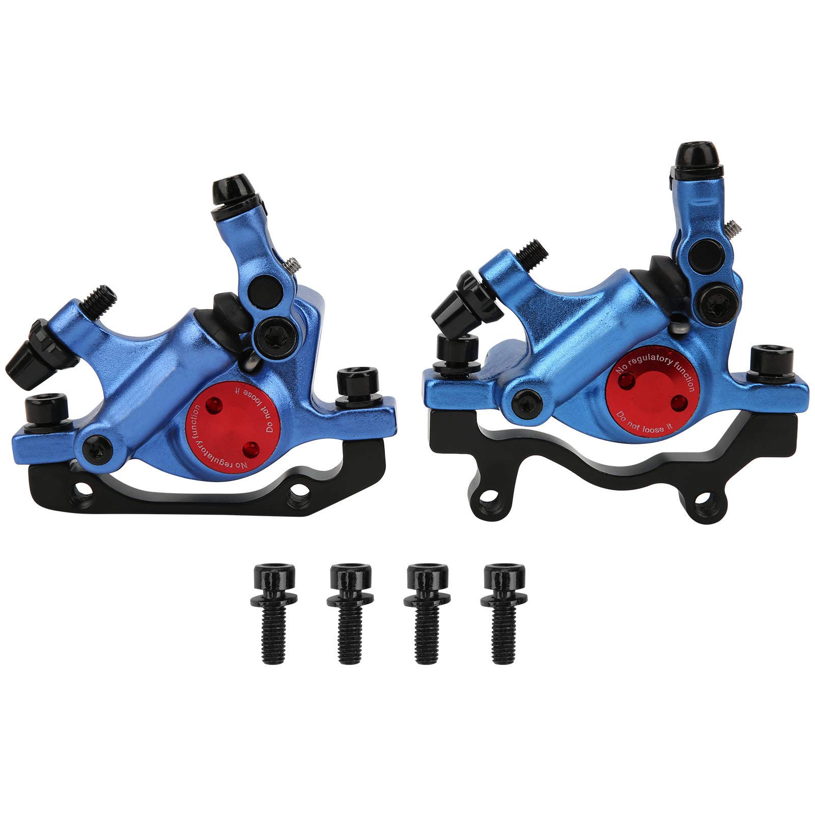2 pièces étriers de frein à disque hydrauliques de traction de ligne, dispositif de frein à disque de cyclisme en alliage d'aluminium, accessoire de vélo pliant pour vélo d (Blue)
