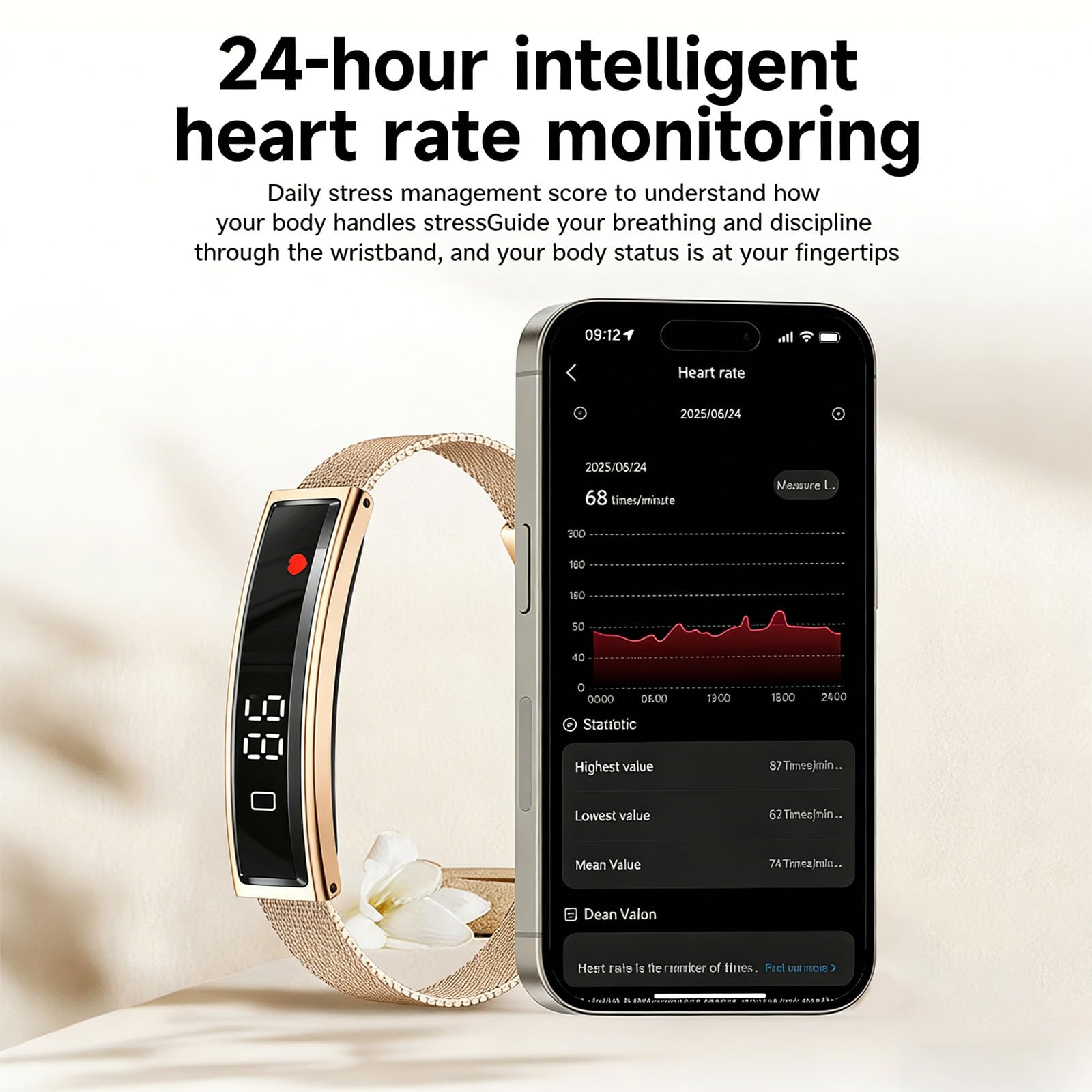 Bracelets intelligents, Conception étanche pour la, Silver