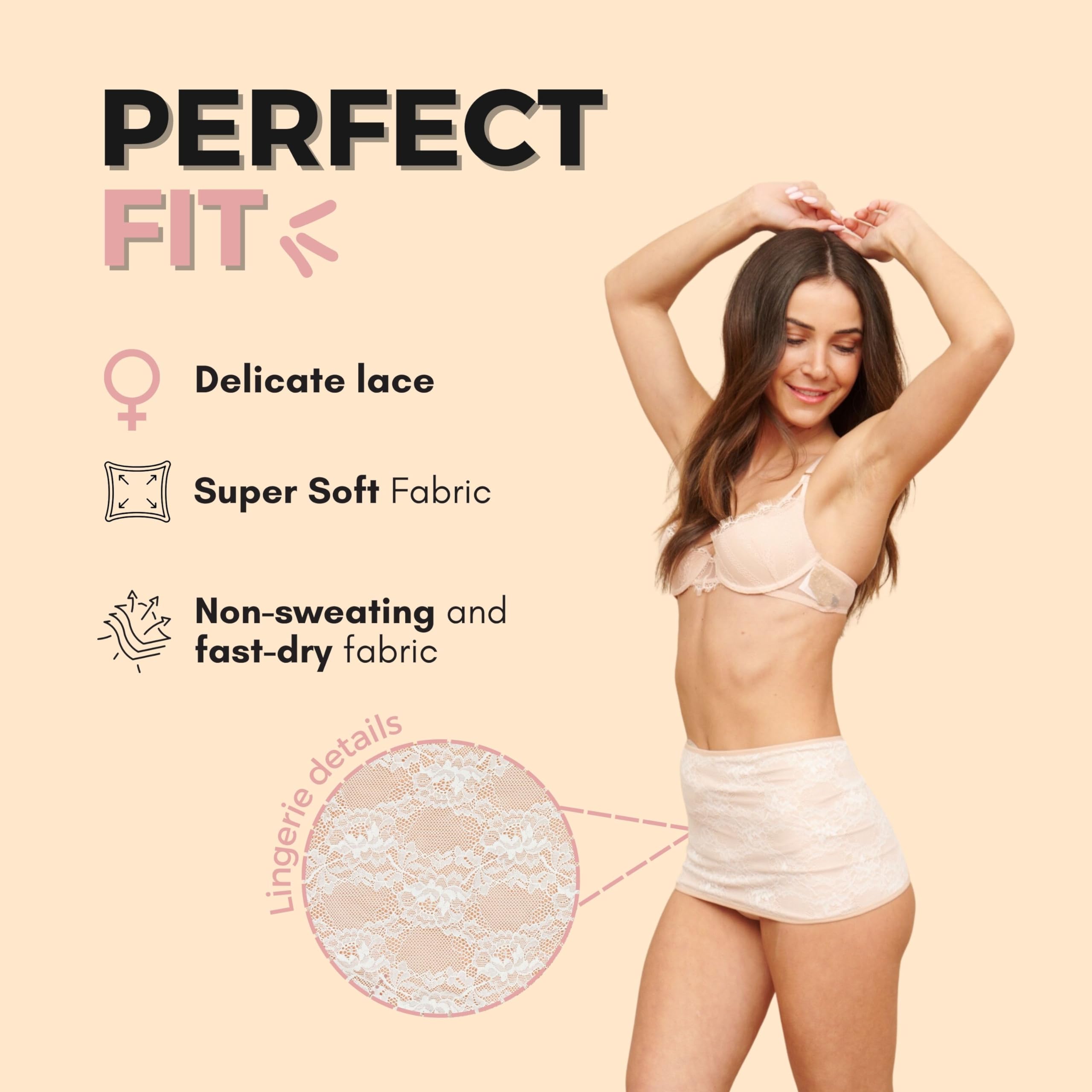 SIIL Banda de Ostomía Crema Ostomy | Funda para bolsa de ostomía interior | Cinturón de ostomía | Funda para bolsa de ostomía