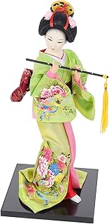 STOBOK Boneca Gueixa Japonesa De 12 Polegadas Boneca Gueixa Criativa Estilo Japonês Estatueta De Gueixa De Mesa Ornamentos De Boneca Gueixa Para Decoração De Casa Lembrancinhas De Festa