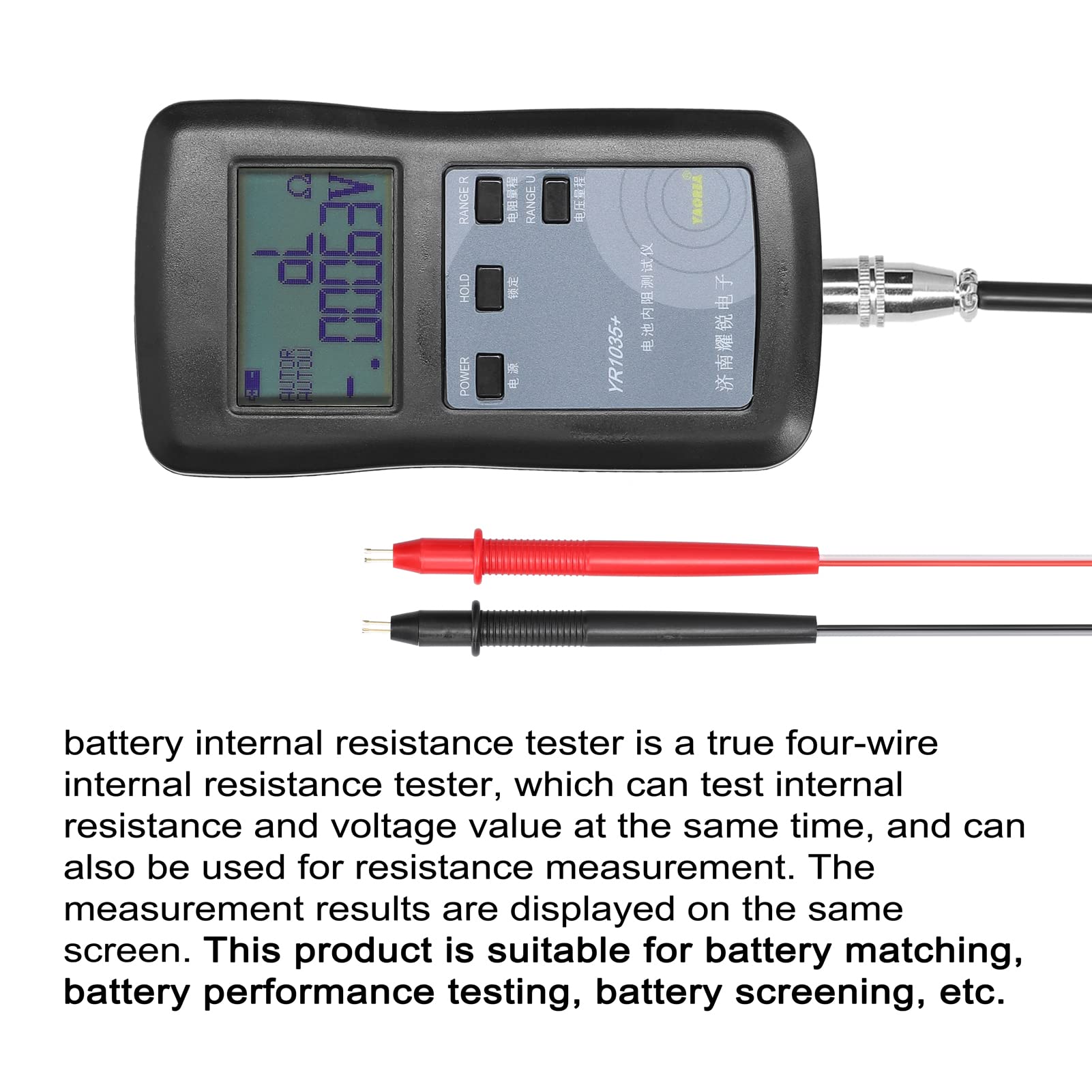 Kedelak Alta precisión Rápido YR1035 Batería de litio Prueba de resistencia interna Instrumento 100V Vehículo eléctrico Grupo 18650