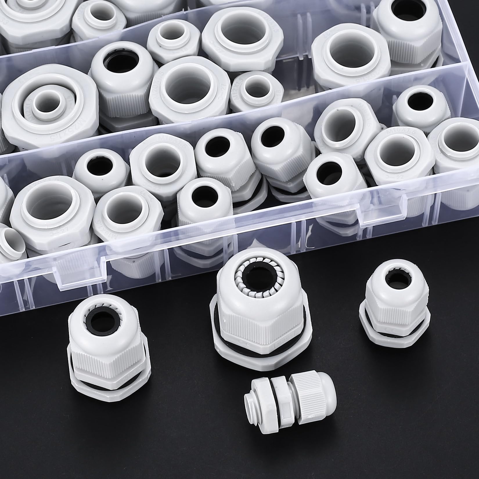 Kit Raccordement électrique 40 Pièces Presse-Étoupes Étanches IP68 - Nylon Réglable Pour Câbles M12 M16 M20 M25 - DIY Électricité Presse-étoupe étanche Nylon Kit Raccordement électrique 40 Pièces Presse-Étoupes Étanches IP68 - Nylon Réglable Pour Câbles M12 M16 M20 M25 - DIY Électricité Presse-étoupe étanche Nylon