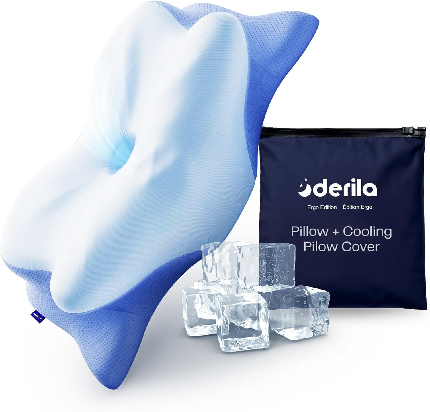 枕 derilla Ergo Edition Amazon.com: Derila Ergo Cervical Neck Pillow and Cooling Cover