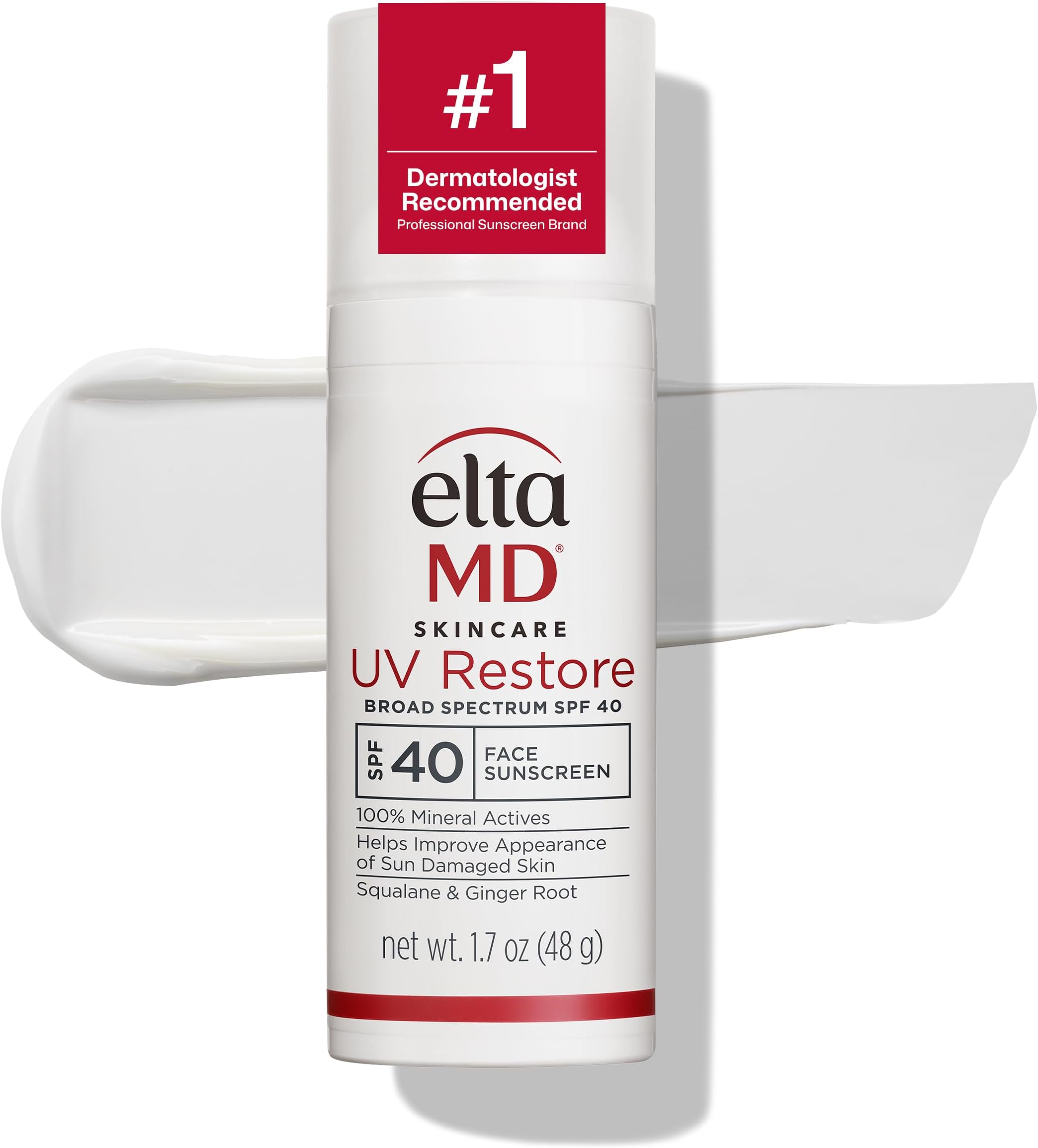 UV Restore 100% Mineral Face Sunscreen For Mature Skin, SPF 40