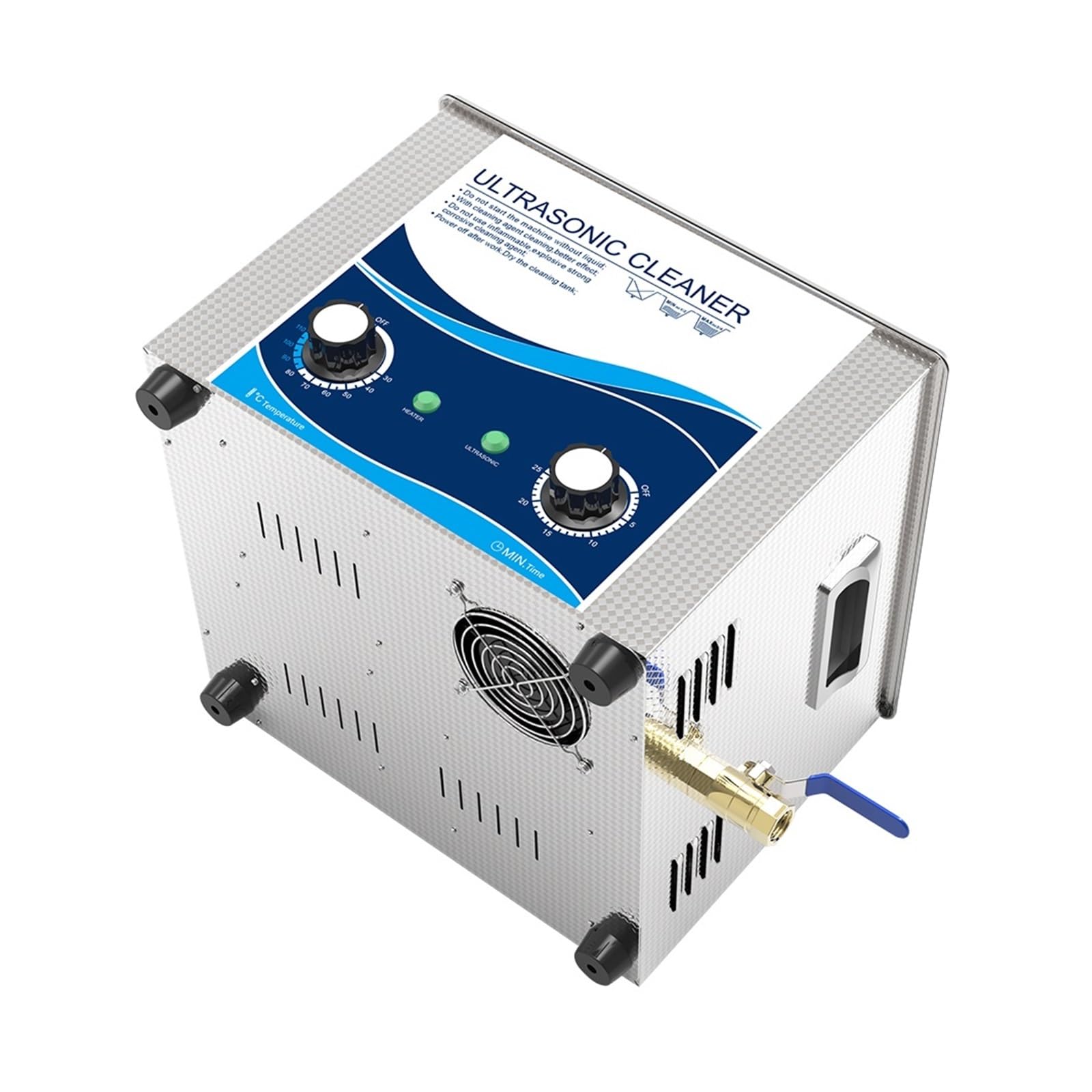Nettoyeur sonique, Nettoyeur À Ultrasons 15L 360W Puissance 40KHZ Enlever Les Oxydes De Rouille D'huile Carbone Nettoyage Bain Métal Circuit Imprimé