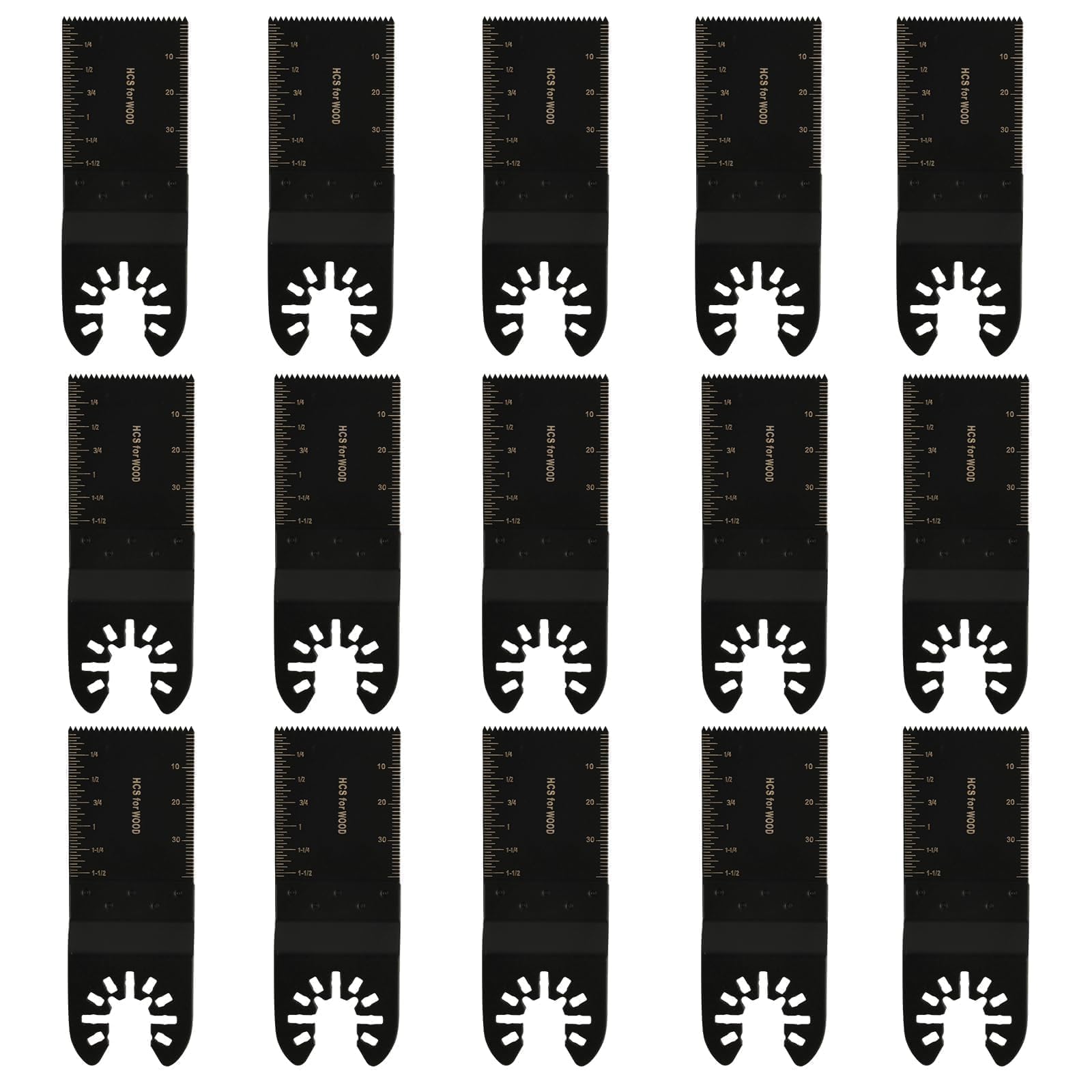 15 PzLame Multifunzione Oscillante, 34mm Lame Utensile Multifunzione Oscillante, Lame Oscillanti Accessori Attacco Rapido per Multi Tool Legno Plastica Metallo PVC
