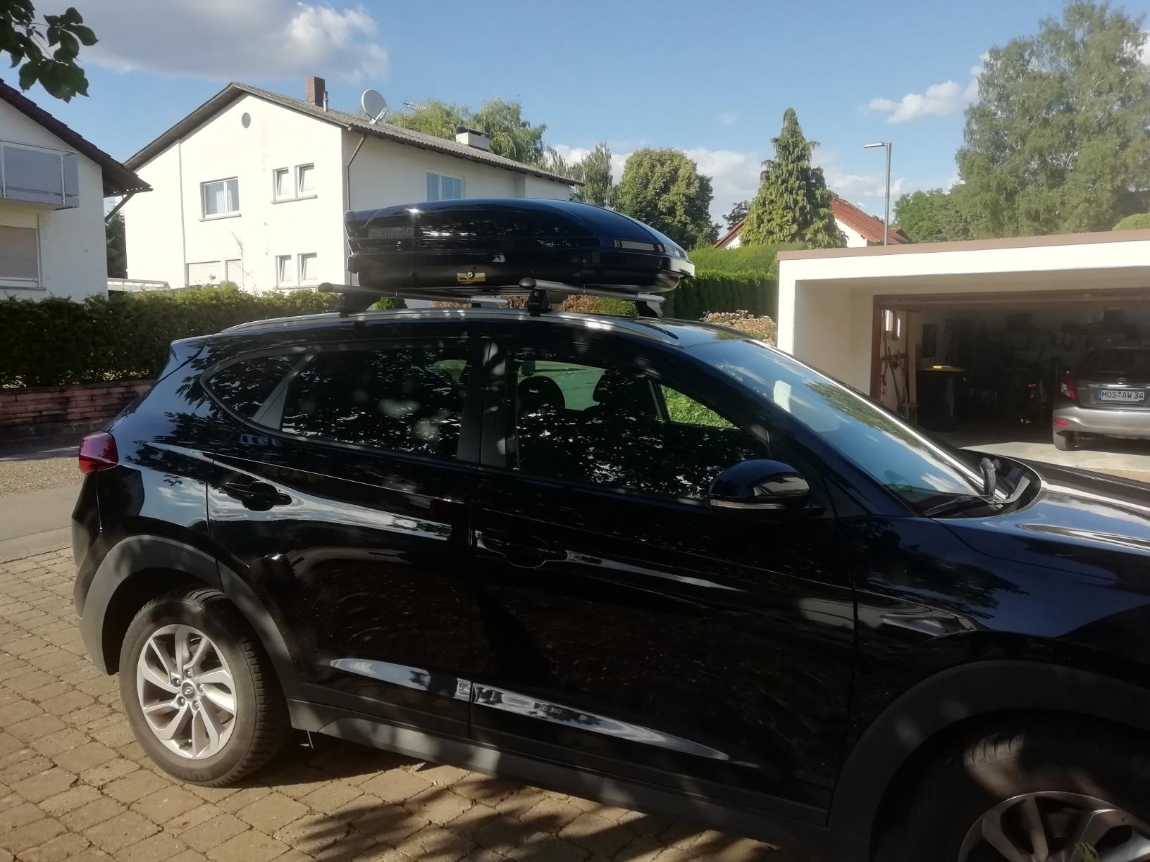 VDP Dachbox schwarz glänzend MAA320G günstiger Auto Dachkoffer 320 ...