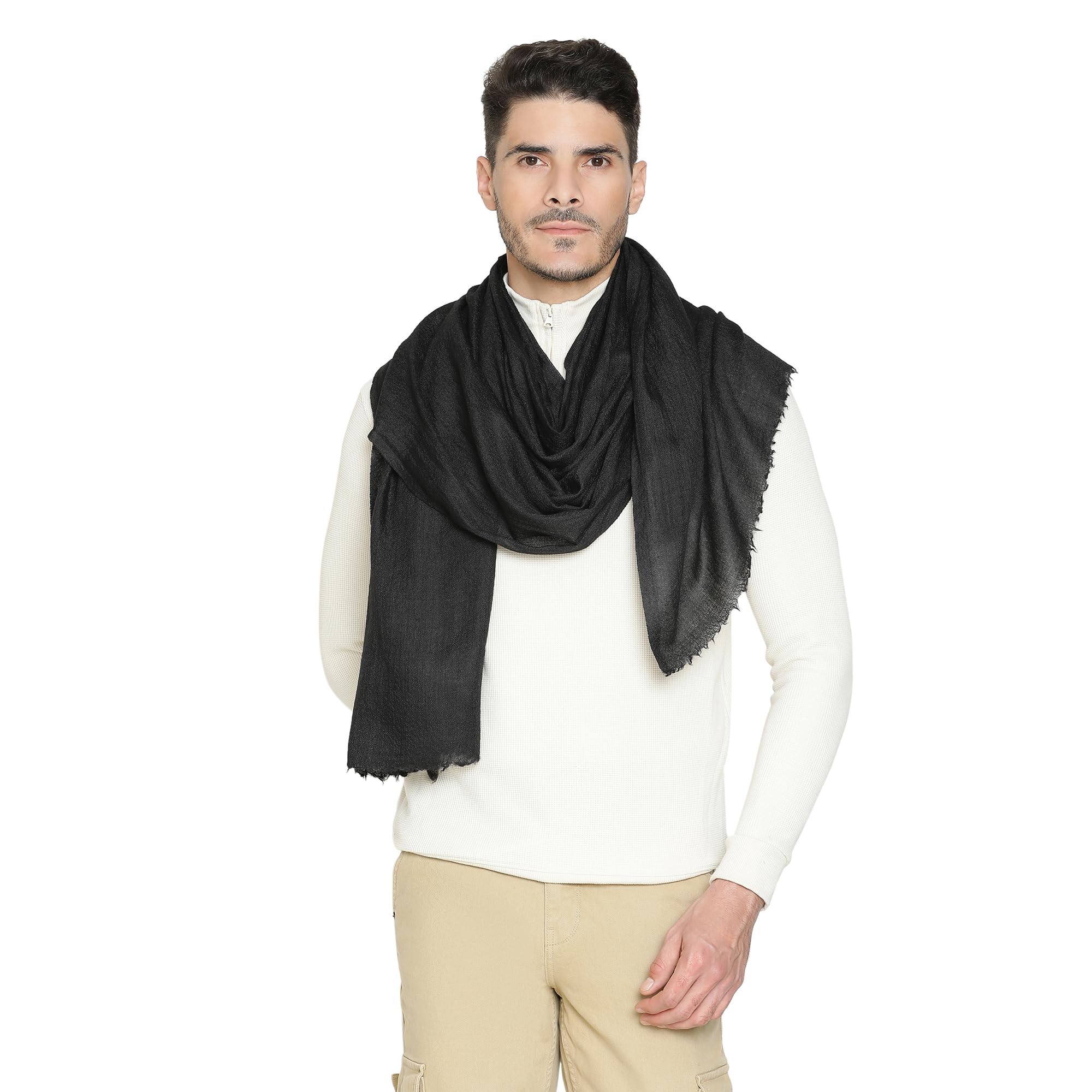 merinomere Formal Wool Blend for Men – Black Stole-picture-48