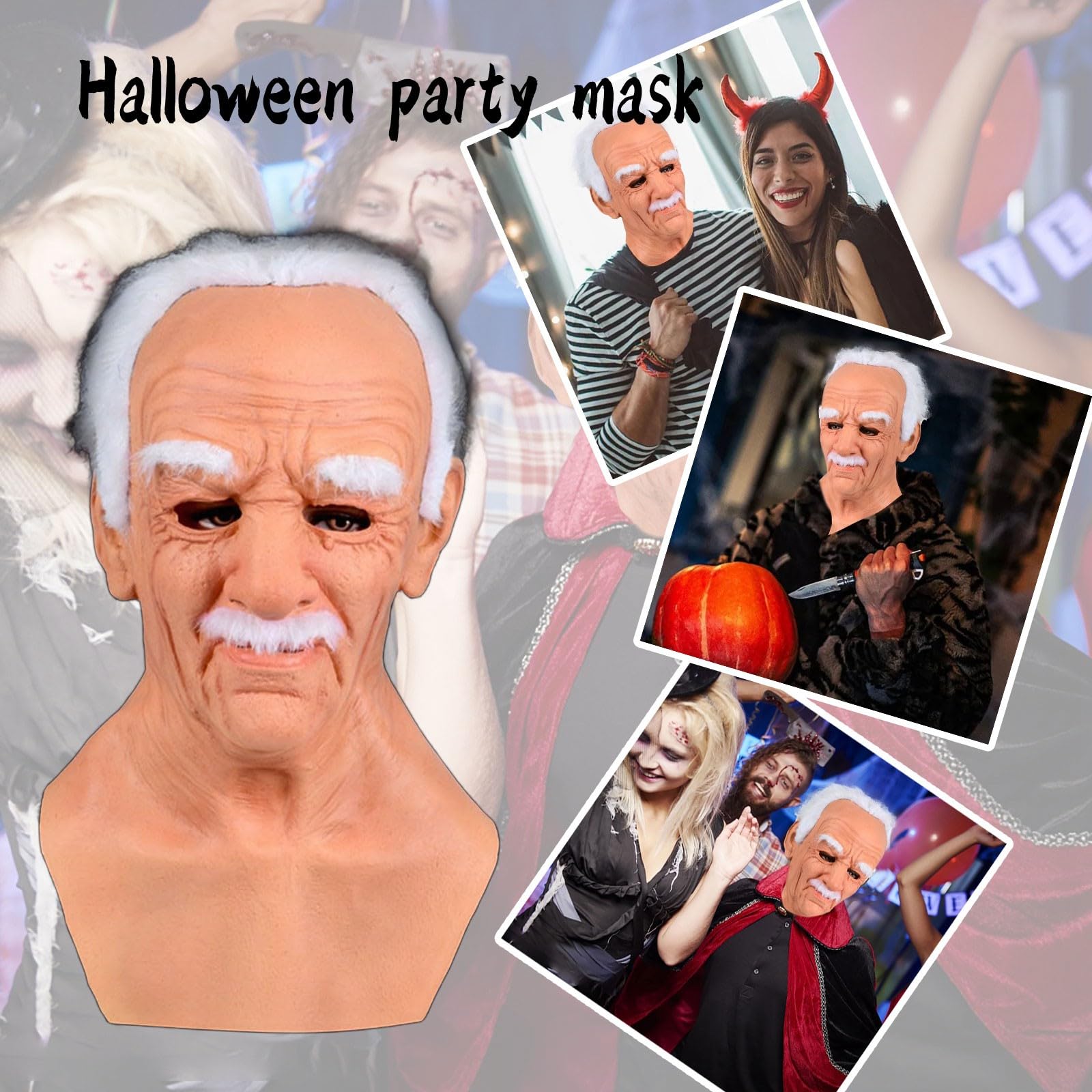 Latex Mask Realistic Silicone Mask | Old Man Disguise Mask | Evolution ...
