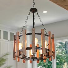 Beli Anmytek Wood Metal Chandelier Orb 