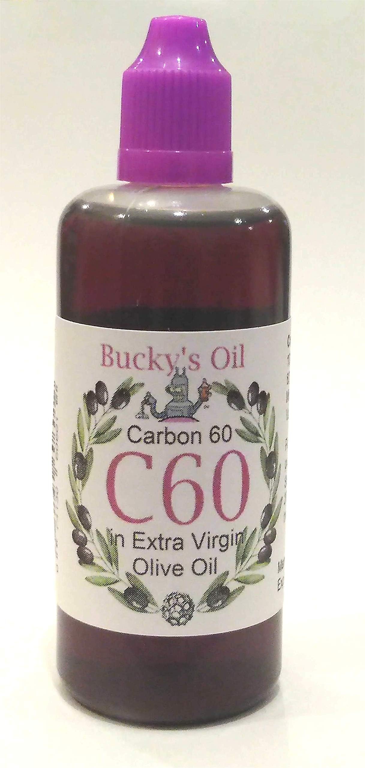 C60 Olive oil - 100ml bottle - 82mg Carbon 60: 99.95% in Extra Virgin Olive Oil, EVO