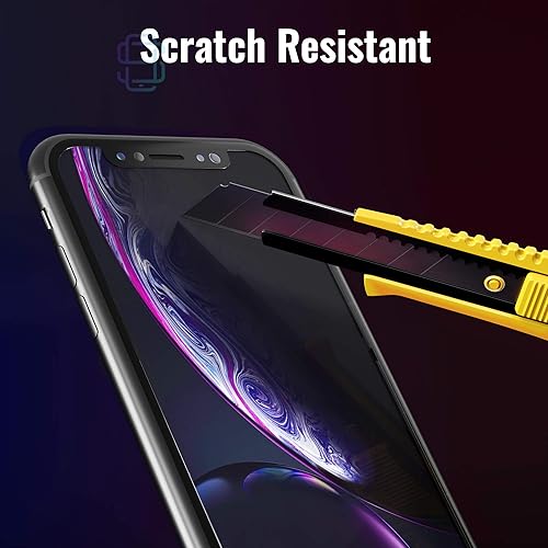 Miniatura 4 de Protector de pantalla para iPhone 11 XR (paquete de 2) con kit de instalación fácil de alinear automáticamente, vidrio templado para iPhone 11, XR