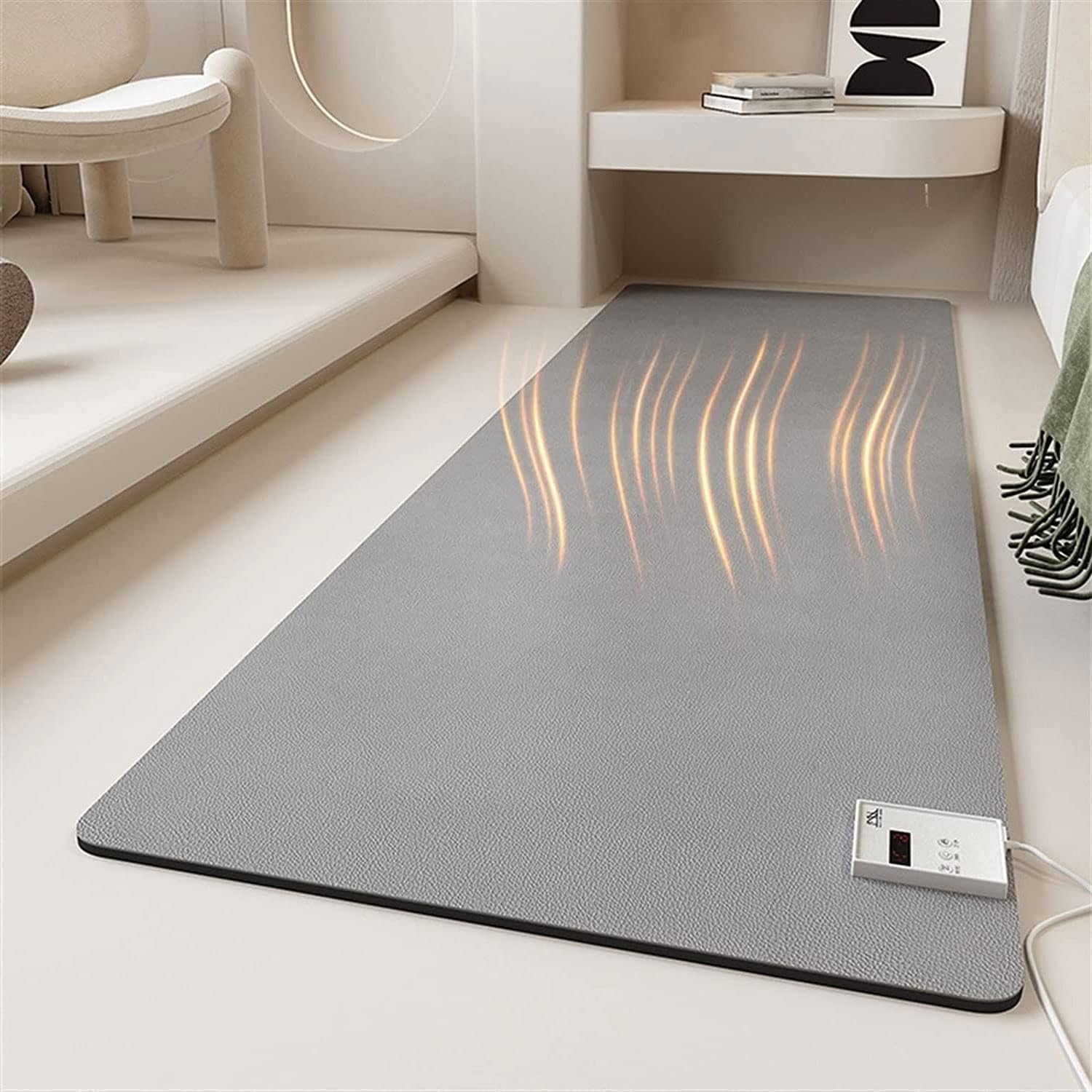 MOFGOE Electric Heated Floor Mats - Large Area Heated Floor Pad, Heating Rugs Under Desk, for Office and Home,50x100cm