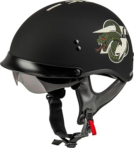 Miniatura 2 de GMAX Medio casco de retribución HH-65 - Aprobado por FMVSS 218