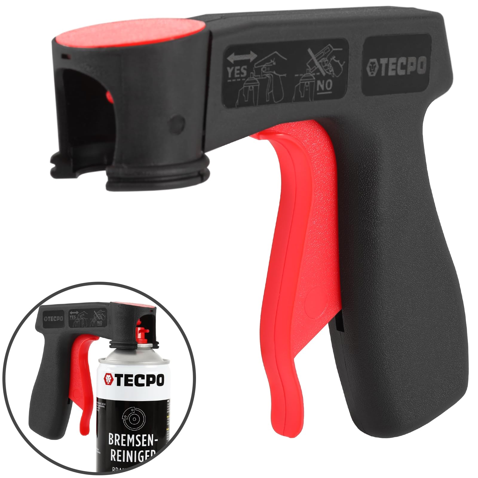 TECPO 4x Unterbodenschutz überlackierbar hell, 500 ml + Pistolengriff