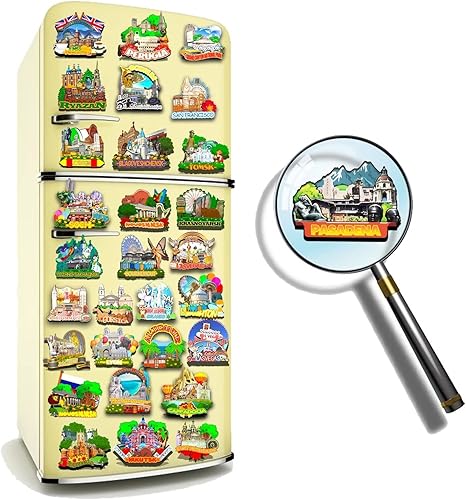 Miniatura 4 de Pasadena California USA imán de madera para nevera, monumentos 3D, recuerdos coleccionables, decoración hecha a mano -1433