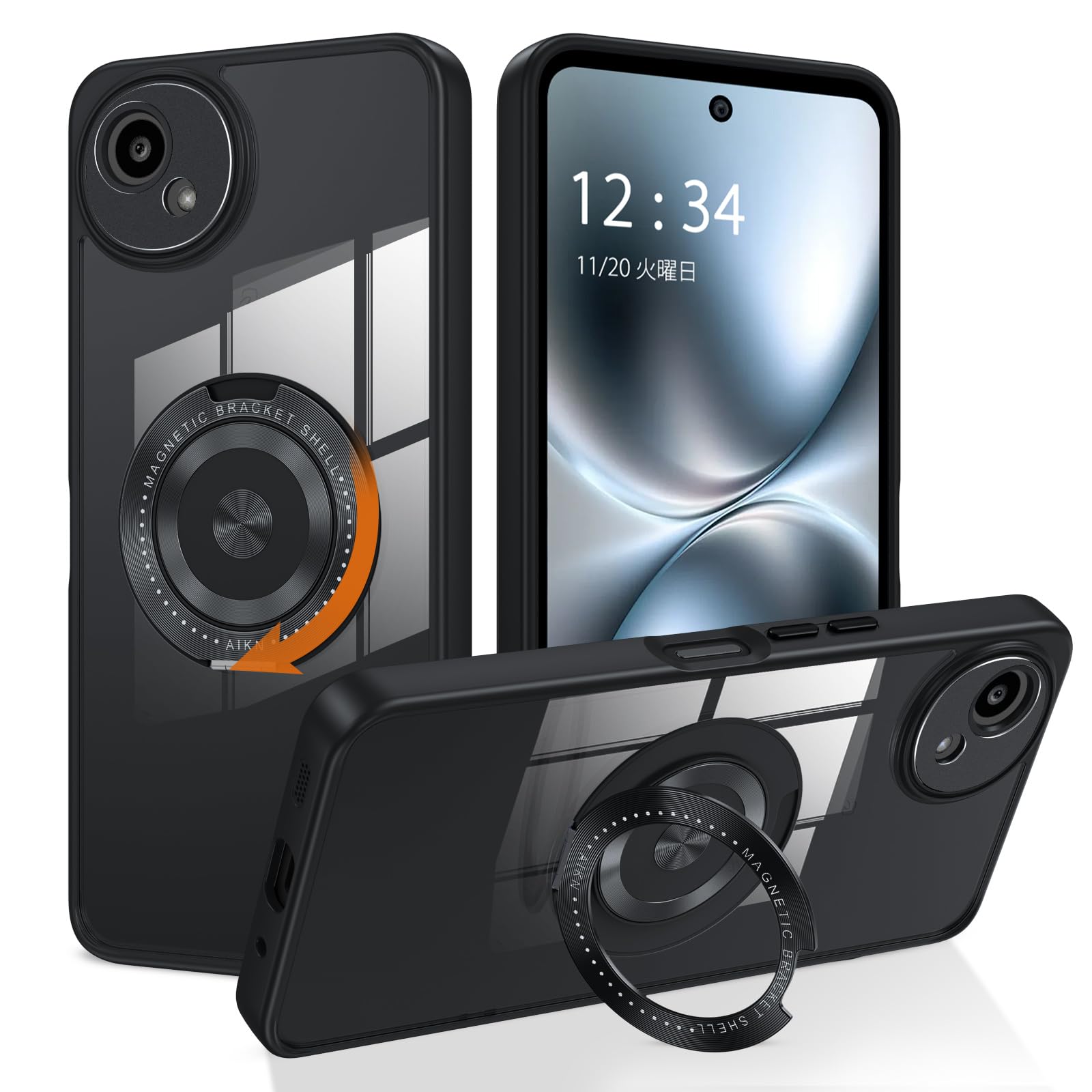 Amazon.co.jp: DOMAVER Aquos wish 5 ケース ワイヤレス充電対応 透明