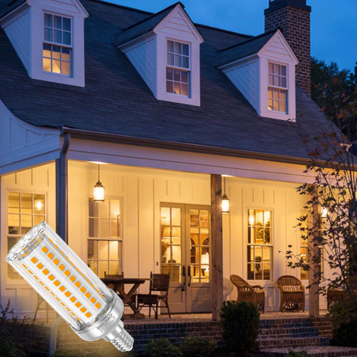 Lampadine LED E14 16W 3000K Bianca Calda 1900LM, Equivalenti a 120W 150W Lampada Alogena, Angolo 360,Lampadina Edison,Non Dimmerabile,Nessun Sfarfallio E14 LED Calda, 5 Pezzi