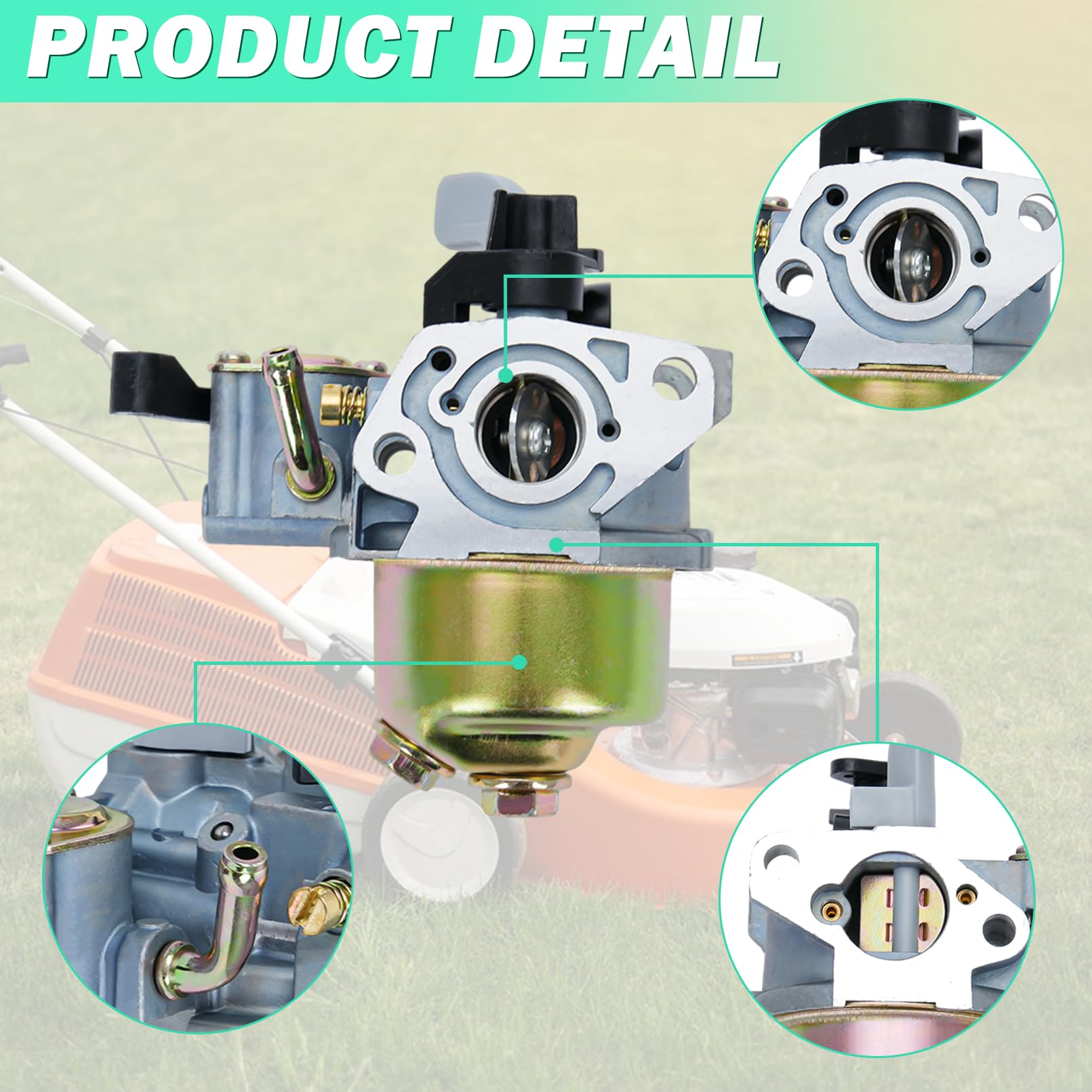Adefol Kit de carburador para motores Honda GXH50, GX100, G100, G150, Incluye carburador con línea de combustible, filtro de aire y bujías, filtro de combustible y bujías, repuesto 16100-Z4E-003