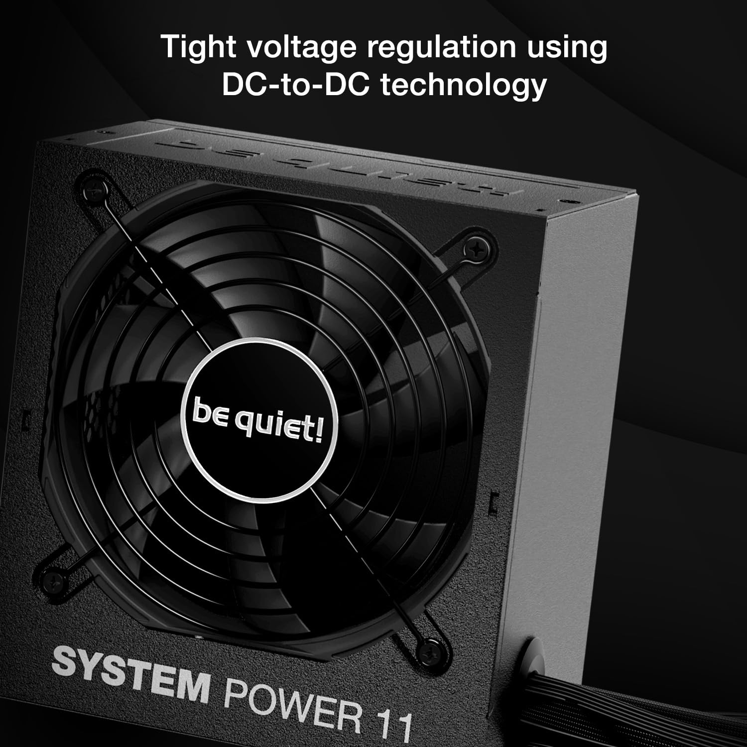 be quiet! System Power 11 550 W Zasilacz, zasilacz ATX 3.1, pełna obsługa kart graficznych PCIe 5.1, wentylator be quiet! 120 mm, mocna linia 12 V, przetwornica DC/DC, efektywność 80 Plus® Bronze