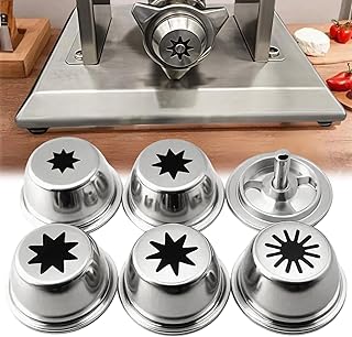 5 Piece Spanish Churro Maker Filling Nozzles Attachment Hollow Stainless Steel Molds Replacement Parts for Churro Machine