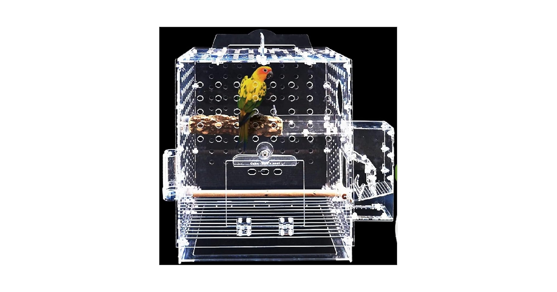 Amazon | アクリル鳥かご家庭用観賞小型養殖かごプラスチック二
